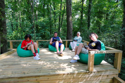 Orman Kütüphanesi’nde okuma keyfi bambaşka