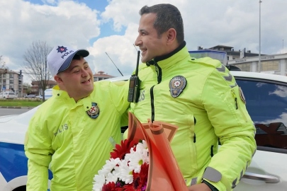 Düzce'de Oğuz Kaan’ın polislik hayali gerçek oldu